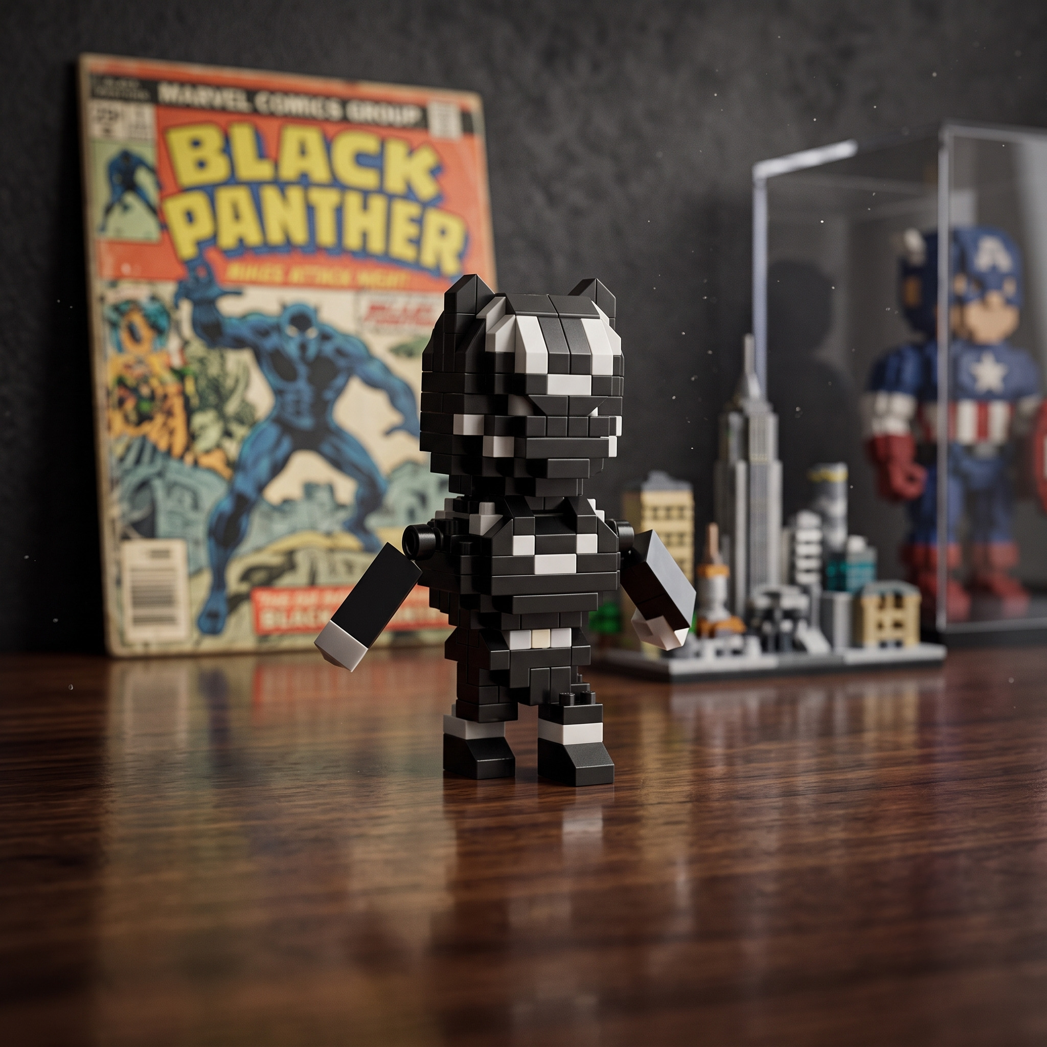 Black Panther Mini Bricks Figure Set